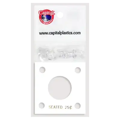 Capital Plastics 144 Coin Holder - Seated Liberty Quarter