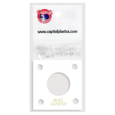 Capital Plastics 144 Coin Holder - Bust Quarter
