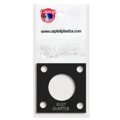 Capital Plastics 144 Coin Holder - Bust Quarter
