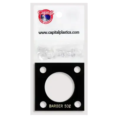 Capital Plastics 144 Coin Holder - Barber Half Dollar