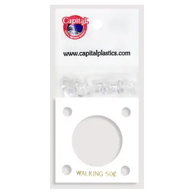 Capital Plastics 144 Coin Holder - Walking Half Dollar