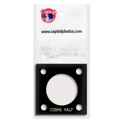 Capital Plastics 144 Coin Holder - Comm Half Dollar