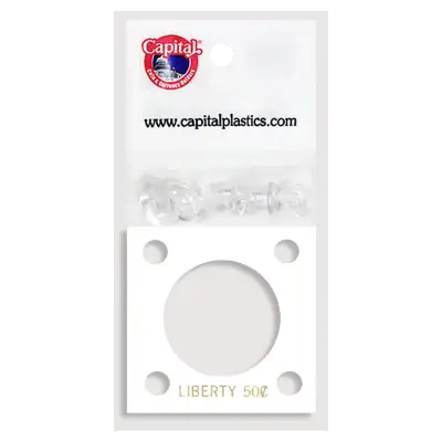 Capital Plastics 144 Coin Holder - Liberty Half Dollar