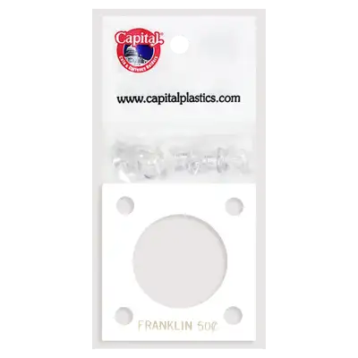 Capital Plastics 144 Coin Holder - Franklin Half Dollar