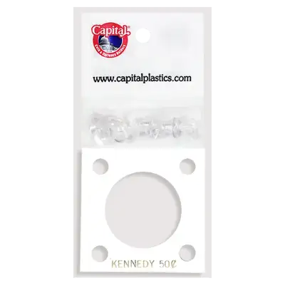 Capital Plastics 144 Coin Holder - Kennedy Half Dollar