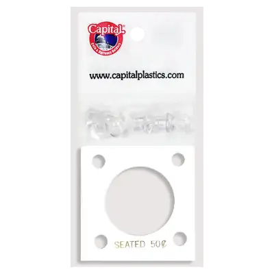 Capital Plastics 144 Coin Holder - Seated Liberty Half Dollar