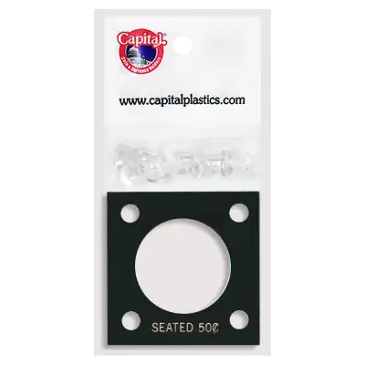 Capital Plastics 144 Coin Holder - Seated Liberty Half Dollar