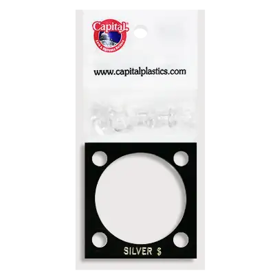 Capital Plastics 144 Coin Holder - Silver $