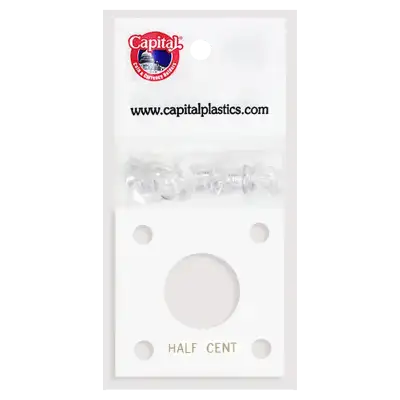 Capital Plastics 144 Coin Holder - Half Cent