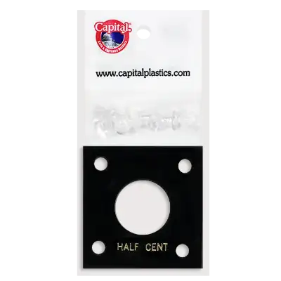 Capital Plastics 144 Coin Holder - Half Cent