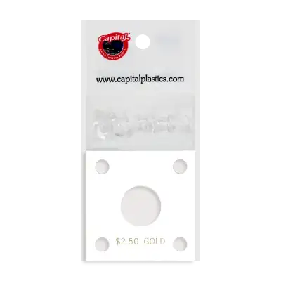 Capital Plastics 144 Coin Holder - $2.50 Gold