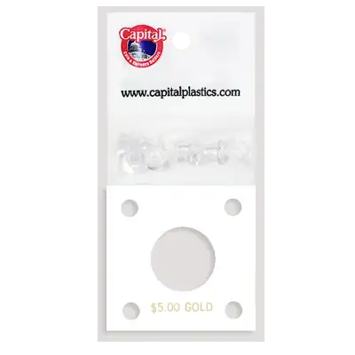 Capital Plastics 144 Coin Holder - $5 Gold (22.5mm/1839-1840)