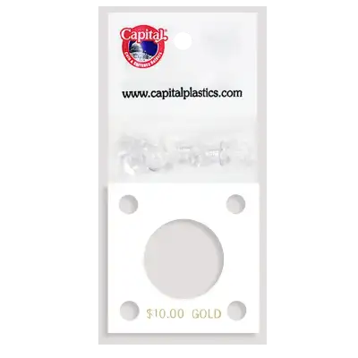 Capital Plastics 144 Coin Holder - $10 Gold