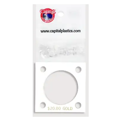 Capital Plastics 144 Coin Holder - $20 Gold