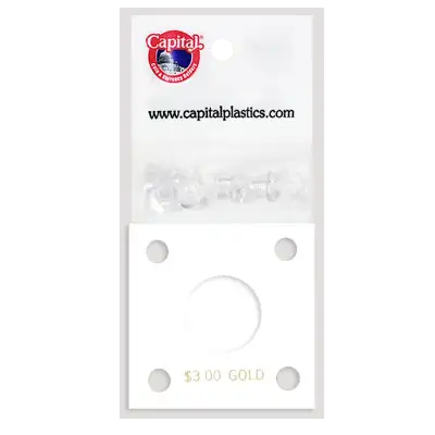 Capital Plastics 144 Coin Holder - $3 Gold