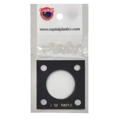 Capital Plastics 144 Coin Holder - 1 oz. Maple