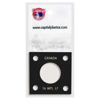 Capital Plastics 144 Coin Holder - 1/2 oz. Maple