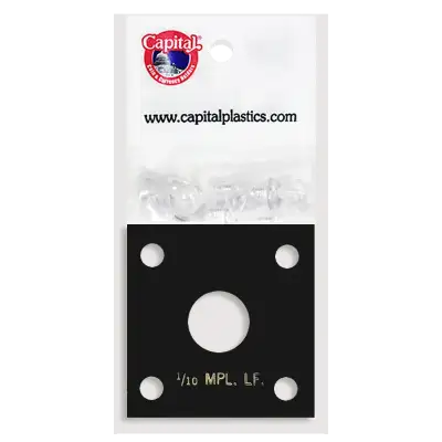 Capital Plastics 144 Coin Holder - 1/10 oz. Maple