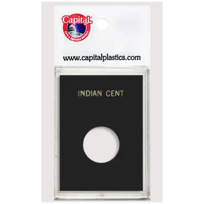 Capital Plastics Caps Coin Holder - Indian Cent