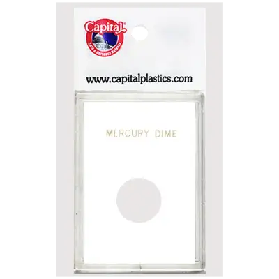 Capital Plastics Caps Coin Holder - Mercury Dime