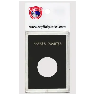 Capital Plastics Caps Coin Holder - Barber Quarter