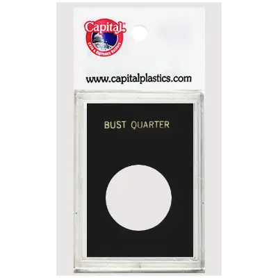 Capital Plastics Caps Coin Holder - Bust Quarter