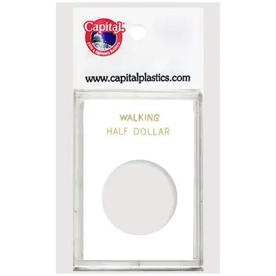 Capital Plastics Caps Coin Holder - Walking Half Dollar
