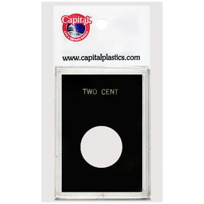 Capital Plastics Caps Coin Holder - Two Cent