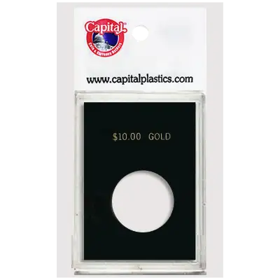 Capital Plastics Caps Coin Holder - $10 Gold