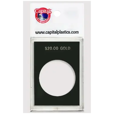 Capital Plastics Caps Coin Holder - $20 Gold