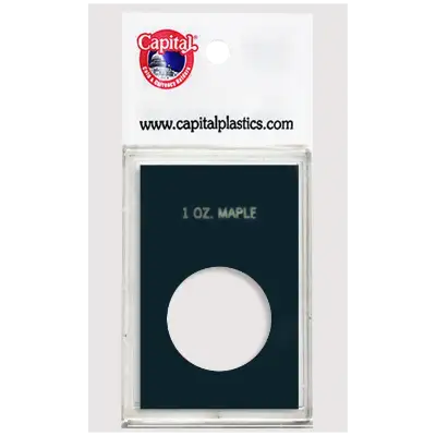 Capital Plastics Caps Coin Holder - 1 oz. Maple