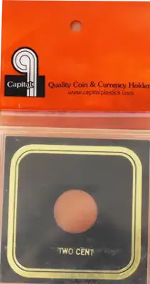 Capital Plastics VPX Coin Holder - Two Cent Odd Type