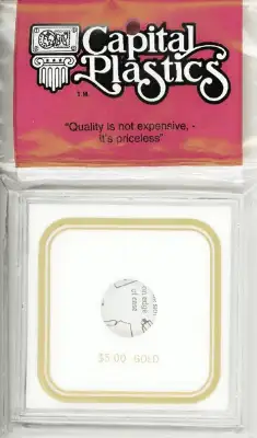 Capital Plastics VPX Coin Holder - Dollar 5 Gold