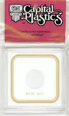 Capital Plastics VPX Coin Holder - Dollar 10 Gold