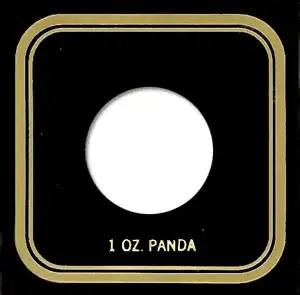 Capital Plastics VPX Coin Holder - 1 oz. Panda