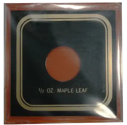 Capital Plastics VPX Coin Holder - 1/2 oz. Maple