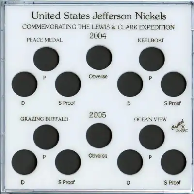 US Jefferson Nickels- Commemorating the Lewis & Clark Expedition