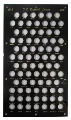 U.S. Roosevelt Dimes 1946-1976S (Includes Clad & Proofs - Reverse)