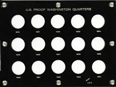 U.S. Proof Washington Quarters 1950-1964 (The Silver Coins)