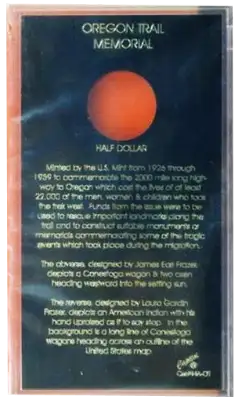 Oregon Trail Memorial Half Dollar Holder