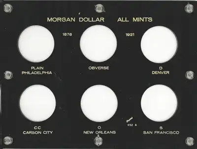 U.S. Morgan Dollar All Mints 1878-1921 (One Reverse)