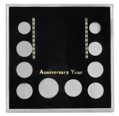 Anniversary (Small $, .50, 5 Quarters, .10, .05, .01)