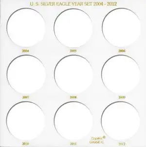 U.S. Silver Eagle Year Set 2004-2012