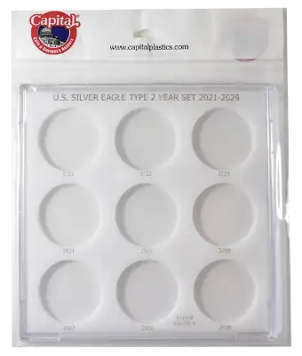 U.S. Silver Eagle Year Set 2021 Type 2 - 2029