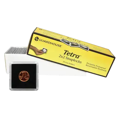 Cent 2x2 Tetra Snaplock Coin Holder - 25 per pack