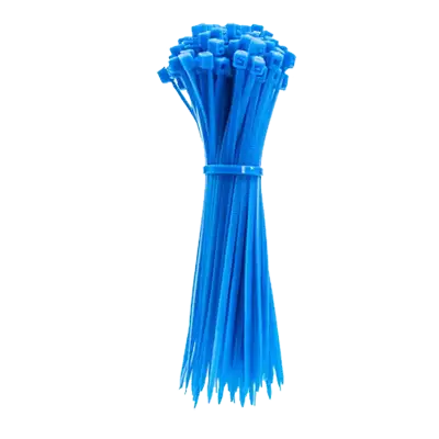 8" Nylon Cable Zip Tie 50lbs - Blue
