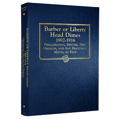 Barber Dime Album 1892-1916