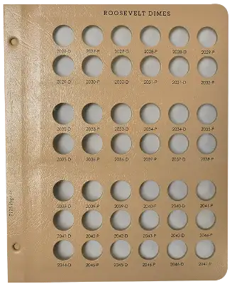 Roosevelt Dimes Replacement Page (2026 - 2047)