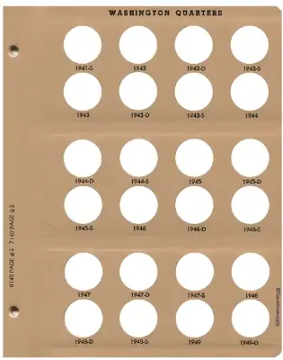 Washington Quarters Replacement Page 2