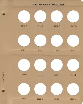 Sacagawea Dollars Replacement Page 3